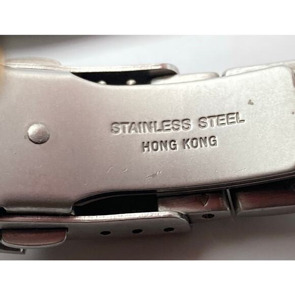 Time America Womens Mens Watch 28mm New Battery Wrist Size 6 Gold Silver Tones - Picture 9 of 11